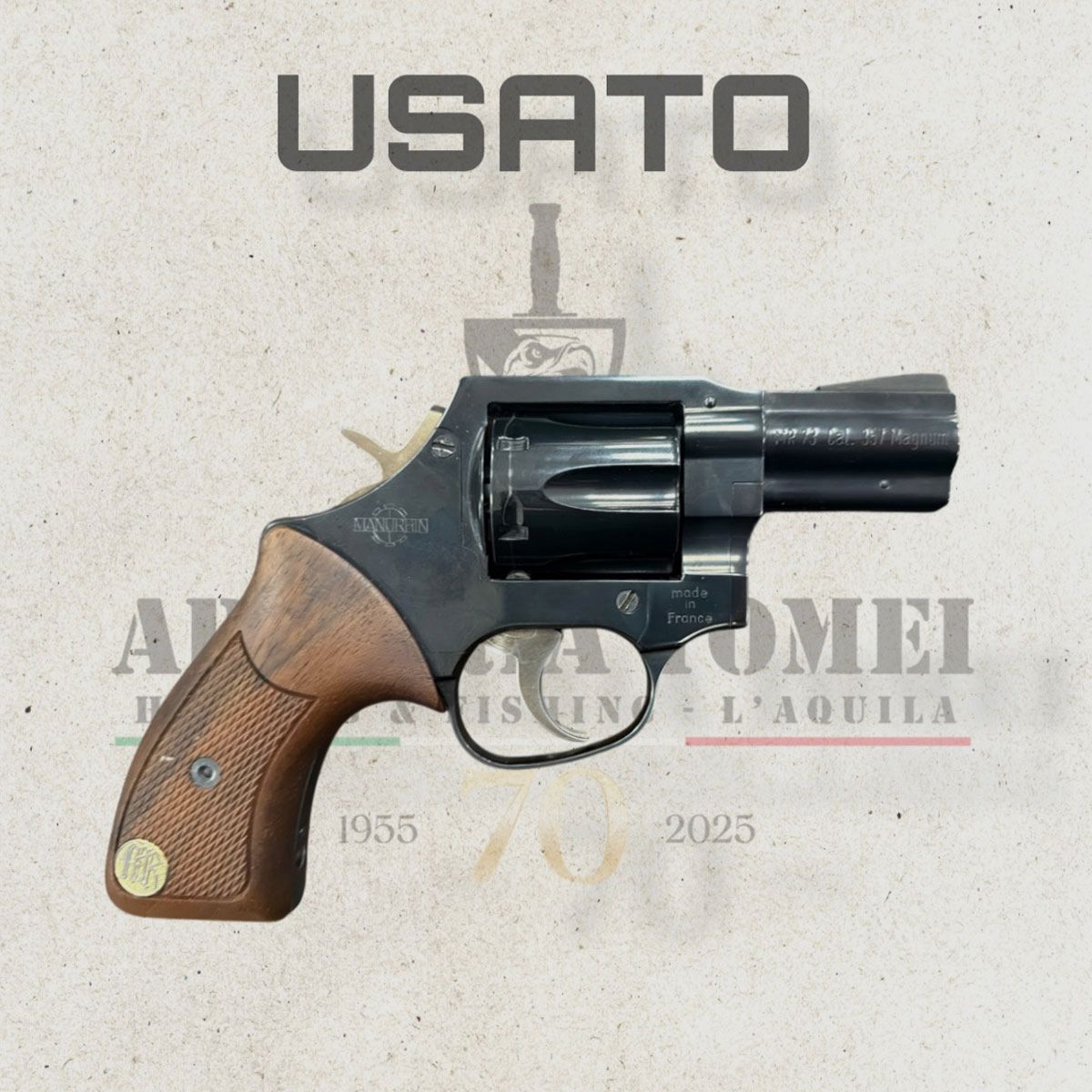 USATO – REVOLVER – MANURHIN MOD. MR 73 | 2 1/2″ | cal. 357 mag, billede 2 af 5