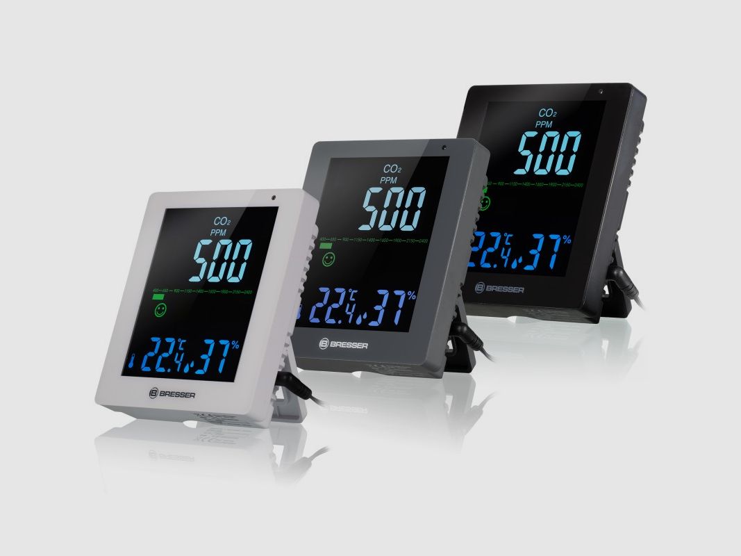 Moniteur de qualité de l'air BRESSER CO² Smile, image 1 sur 3