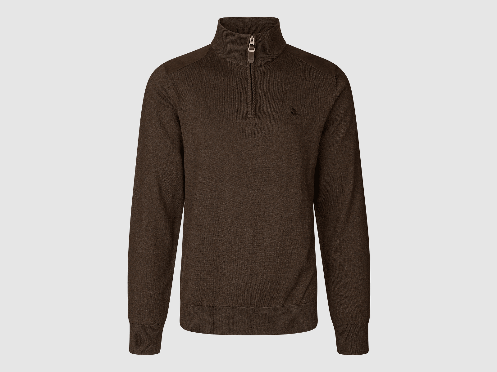 Suéter Seeland Pine de Media Cremallera para Hombre Marrón Oscuro XXL