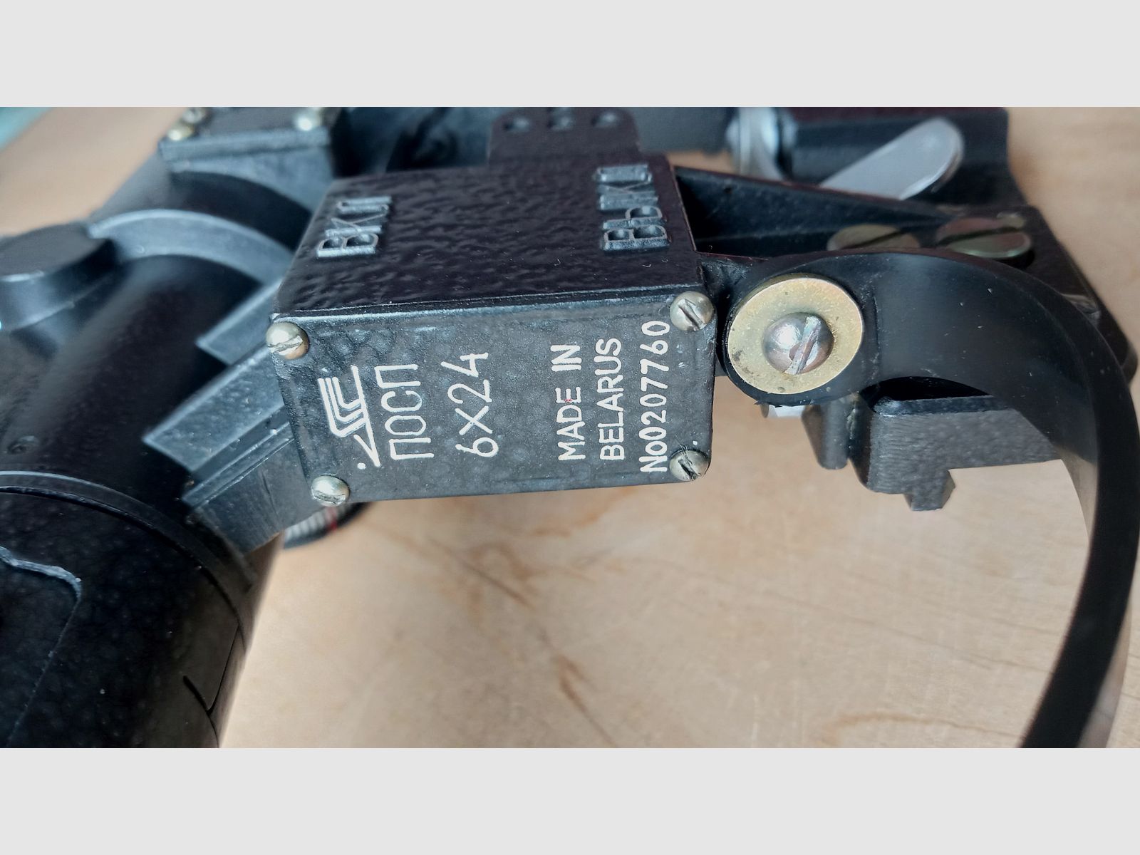 6x24 SVD Zielfernrohr Optik für Dragunov / Hergestellt in Weißrussland / Bedingt Yunker möglich // SVU Tigr PSOP PSO-1M2 PSO-Scope