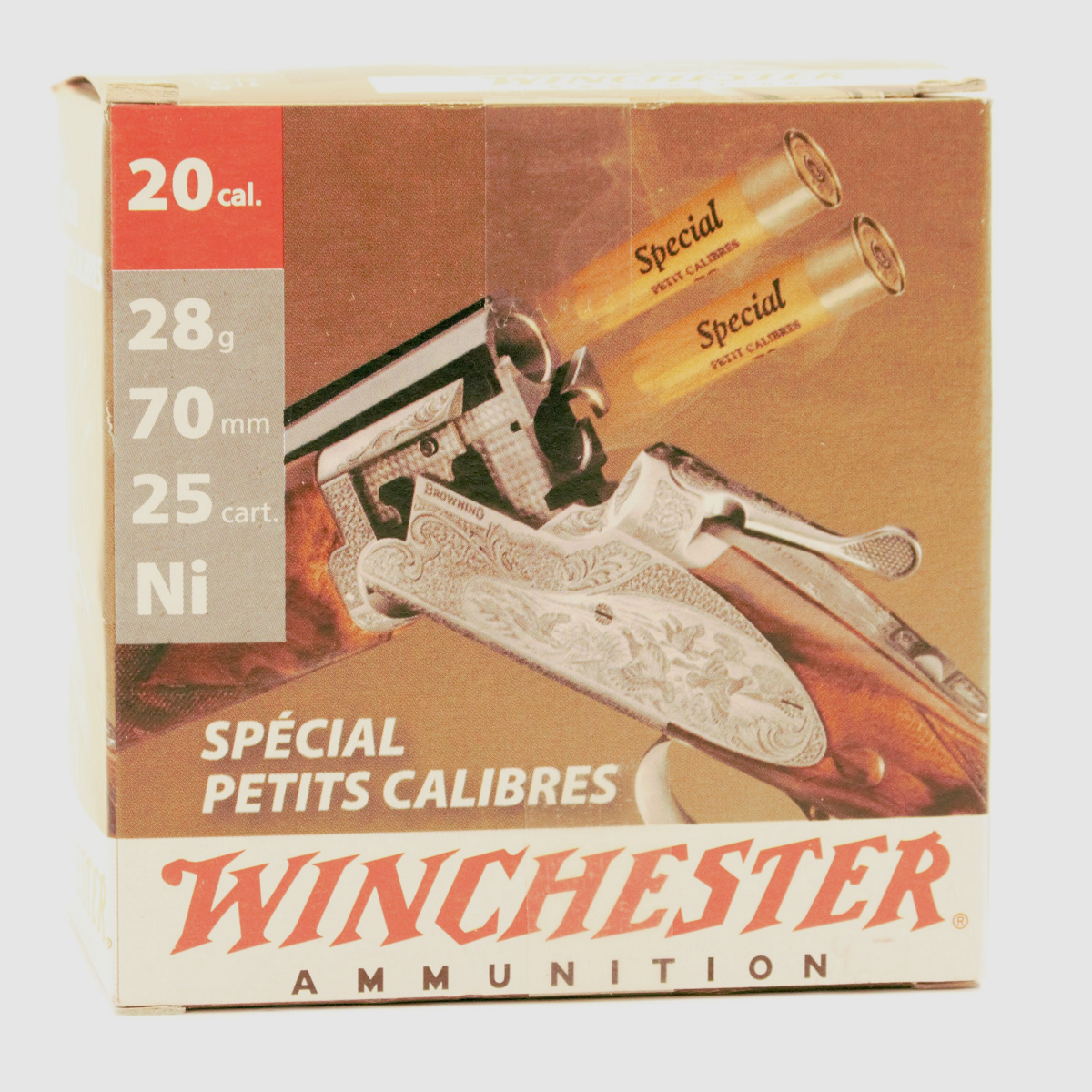 WINCHESTER 20/70 28 g speciale patroon voor klein kaliber, nikkel # 4
