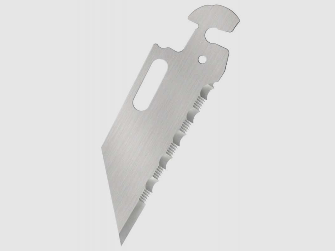 Cuchillas de repuesto Cold Steel Click-N-Cut Folder, estándar, dentadas, paquete de 3