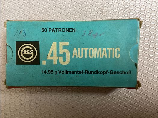 50 Patronen 45 Automatic 