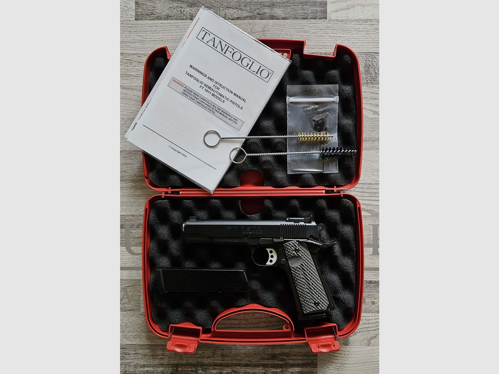 Tanfoglio FT 1911 Custom Black 5" Kal. .45ACP - spedizione gratuita - merce nuova dal commercio specializzato -
