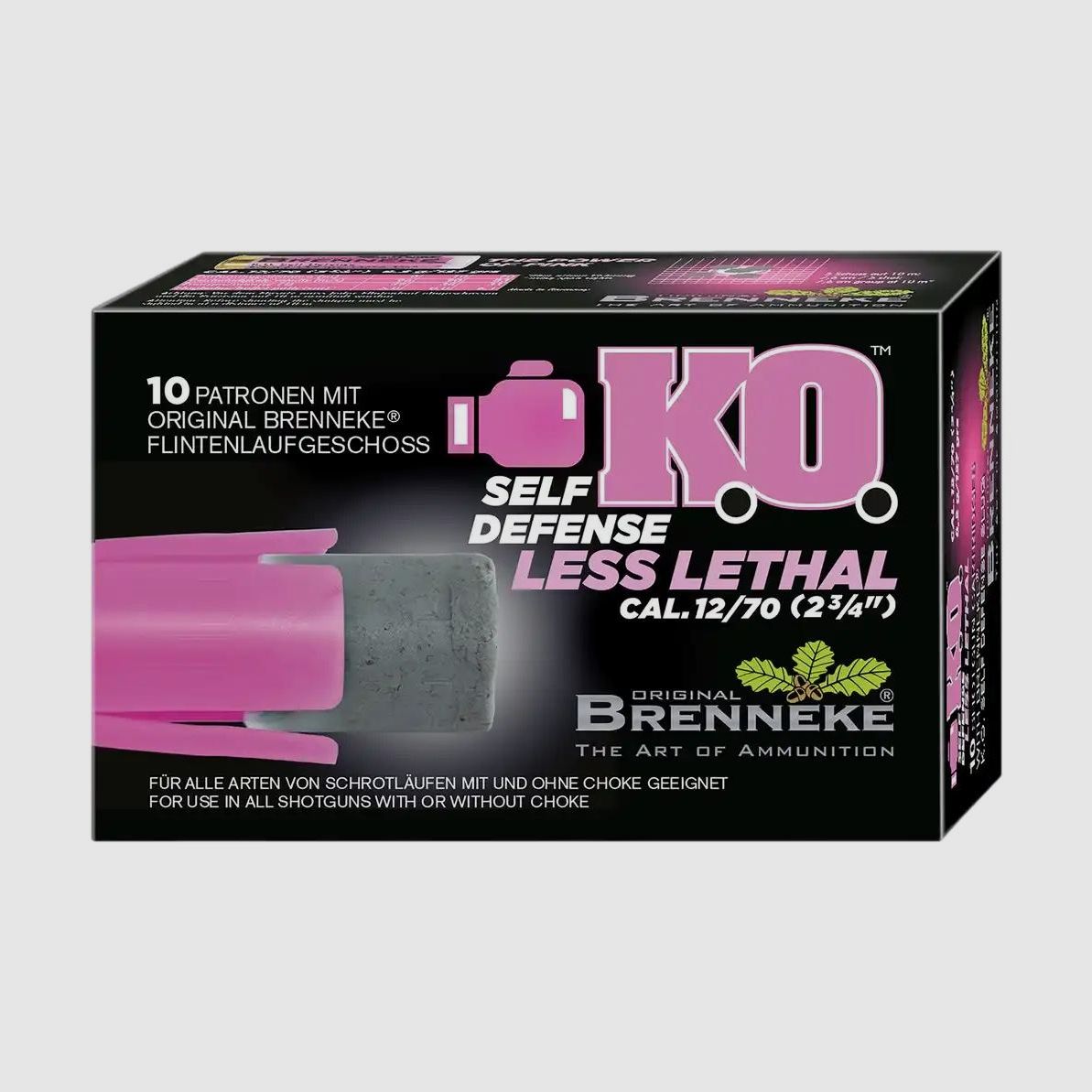 Brenneke – K.O. Self Defense Less Lethal 12/70 / 10 Schuss, Bild 2 von 2