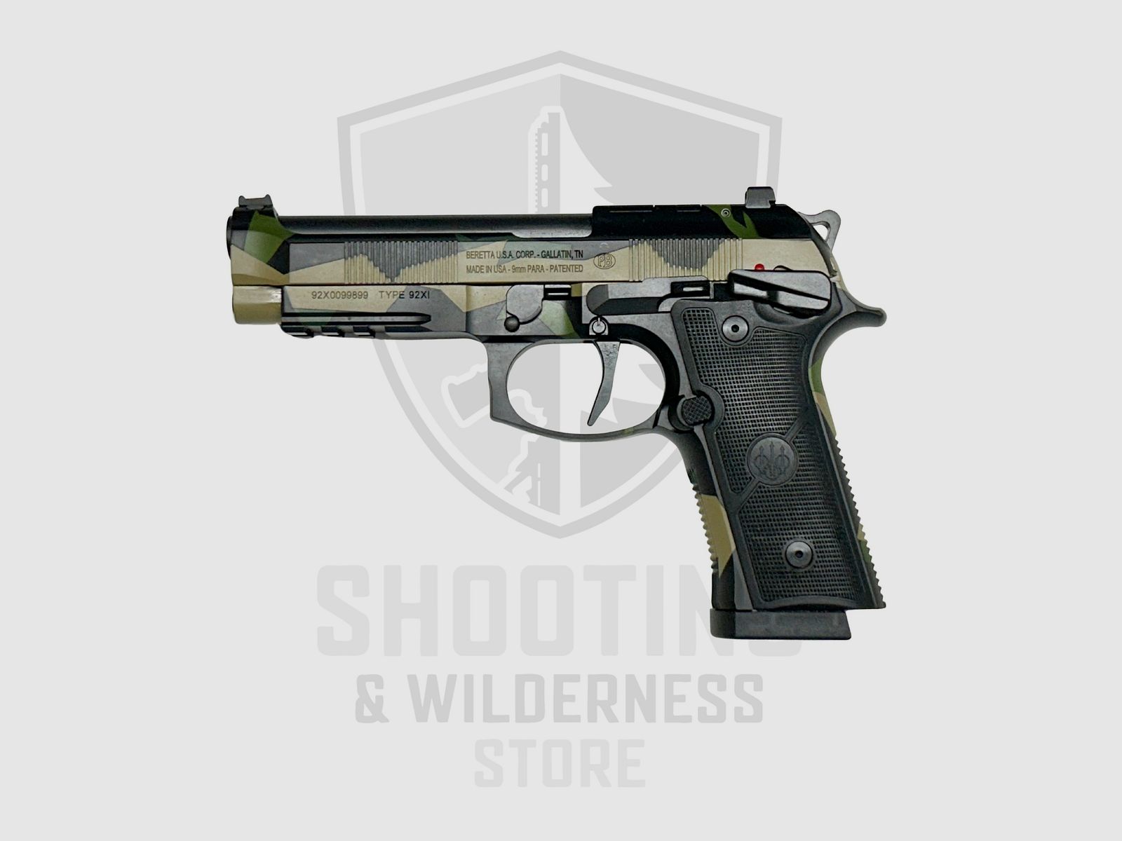 Beretta 92XI SAO Splinter Camo Limited-Edition pistool, afbeelding 2 van 3