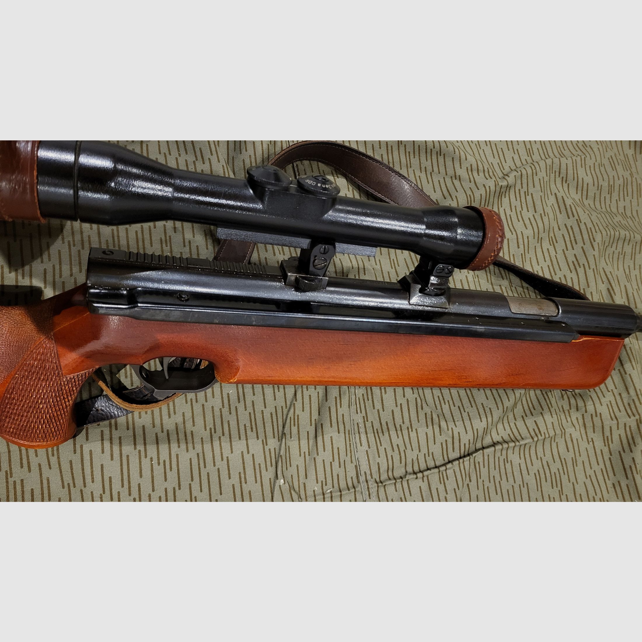 Luftgewehr Haenel 312.1 mit Ziel IV Fernglas und Suhler Einhakmontage 