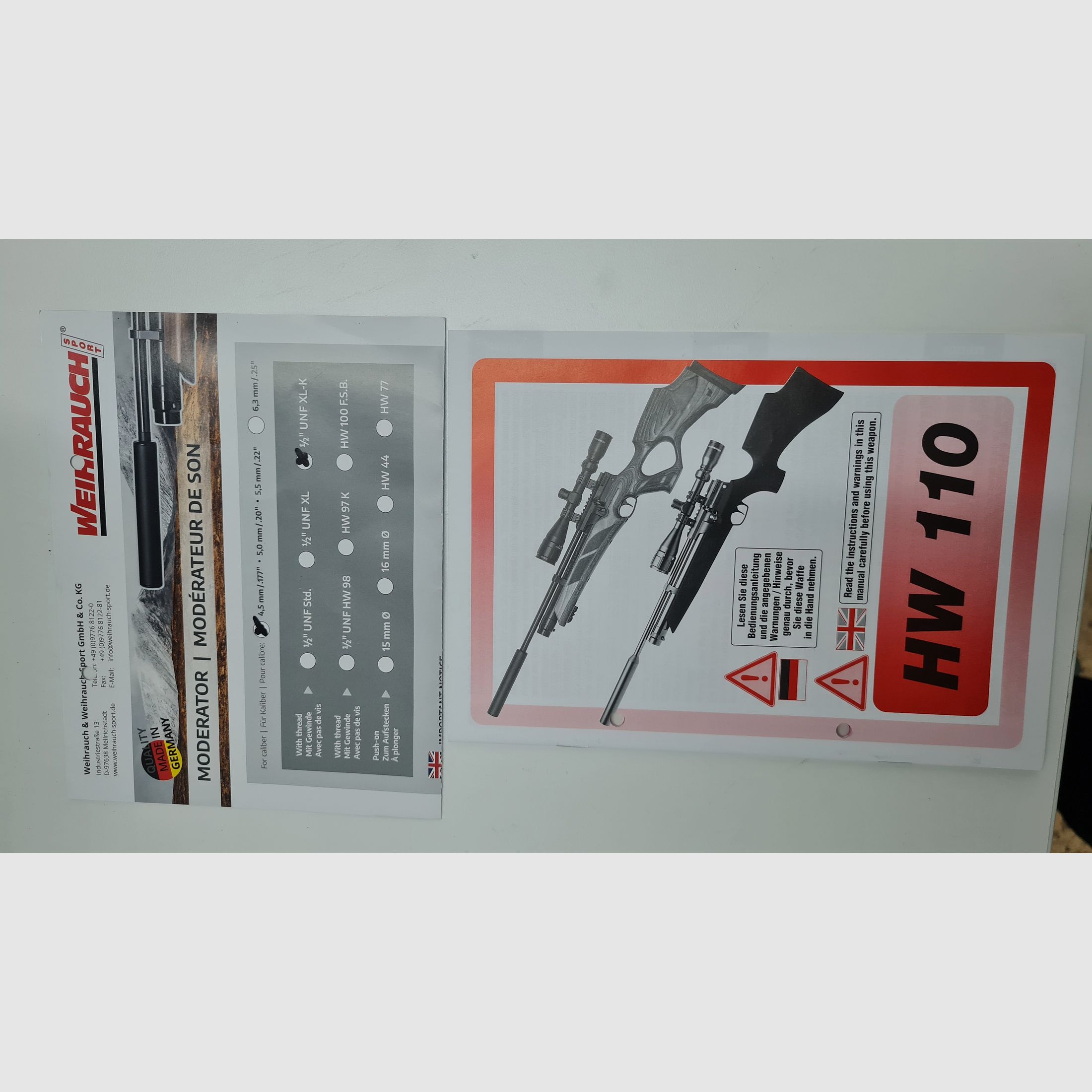 Weihrauch HW 110, neuwertig