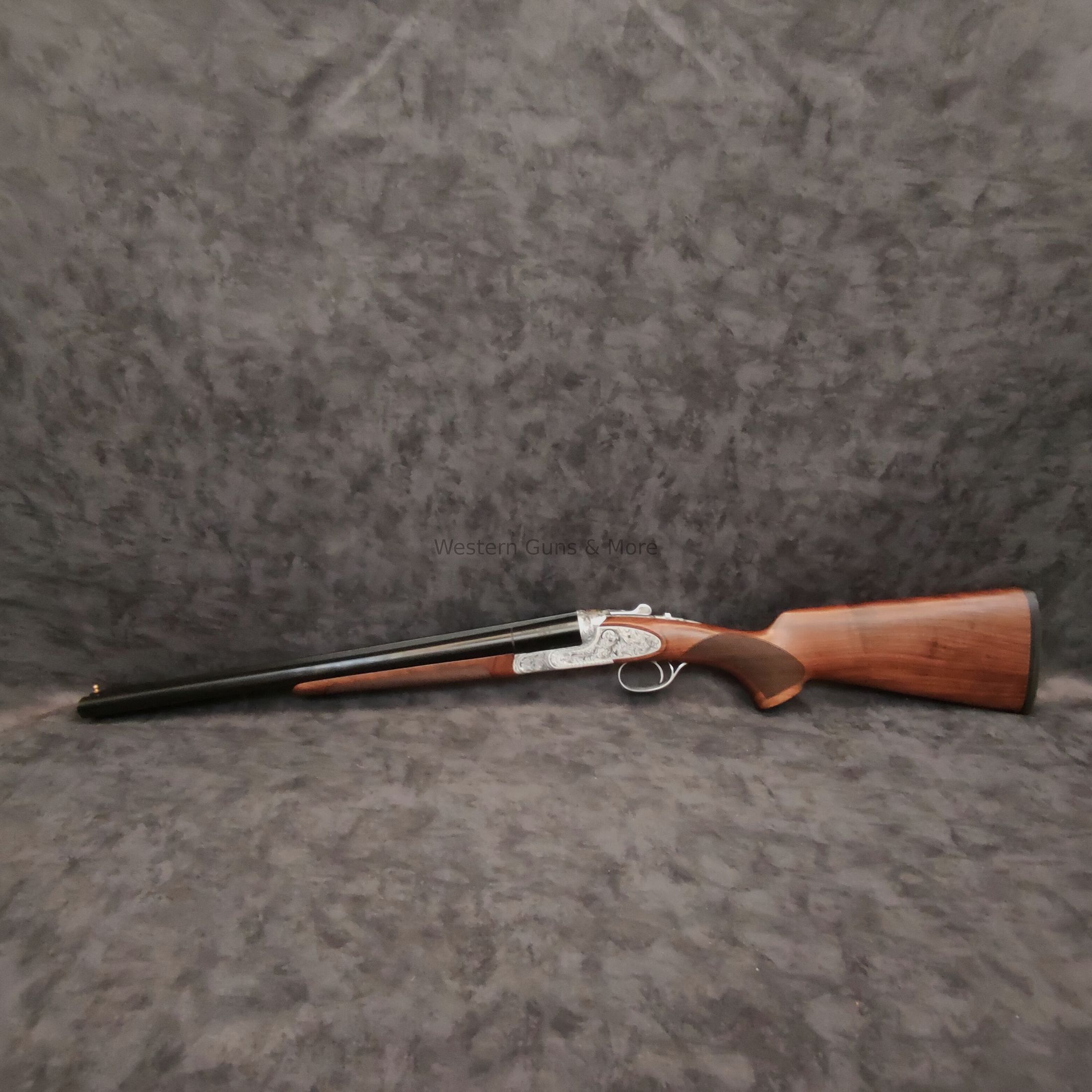 Huglu	 Huglu Kal.12/76  Mod.200AC Silber voll Graviert "Coachgun"