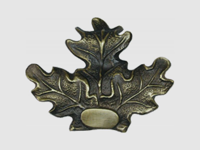 Eichenlaubabdeckung Bronze