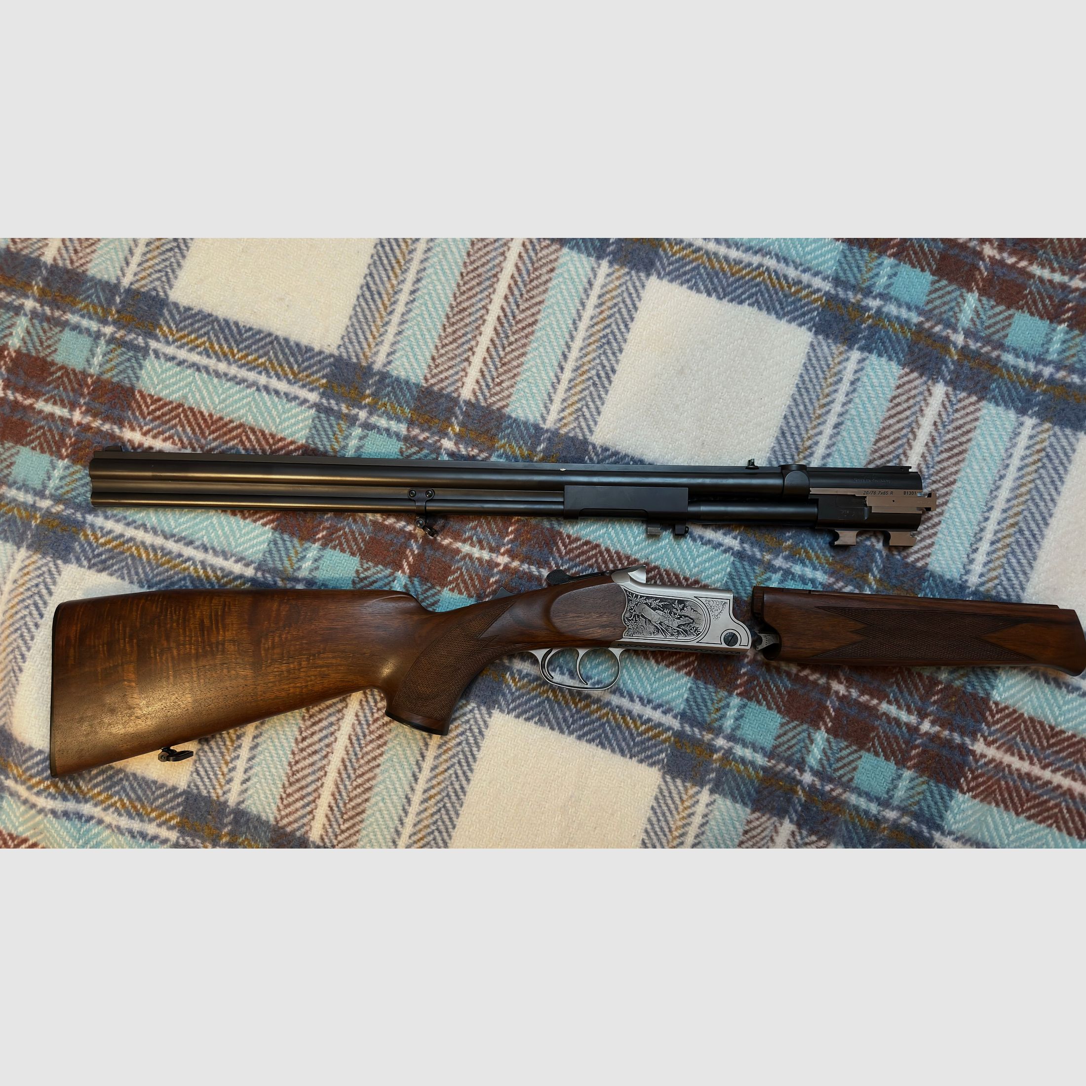 Merkel SLII Simson Bockbüchsflinte thermostabil Handspannung 7x65R 20/76