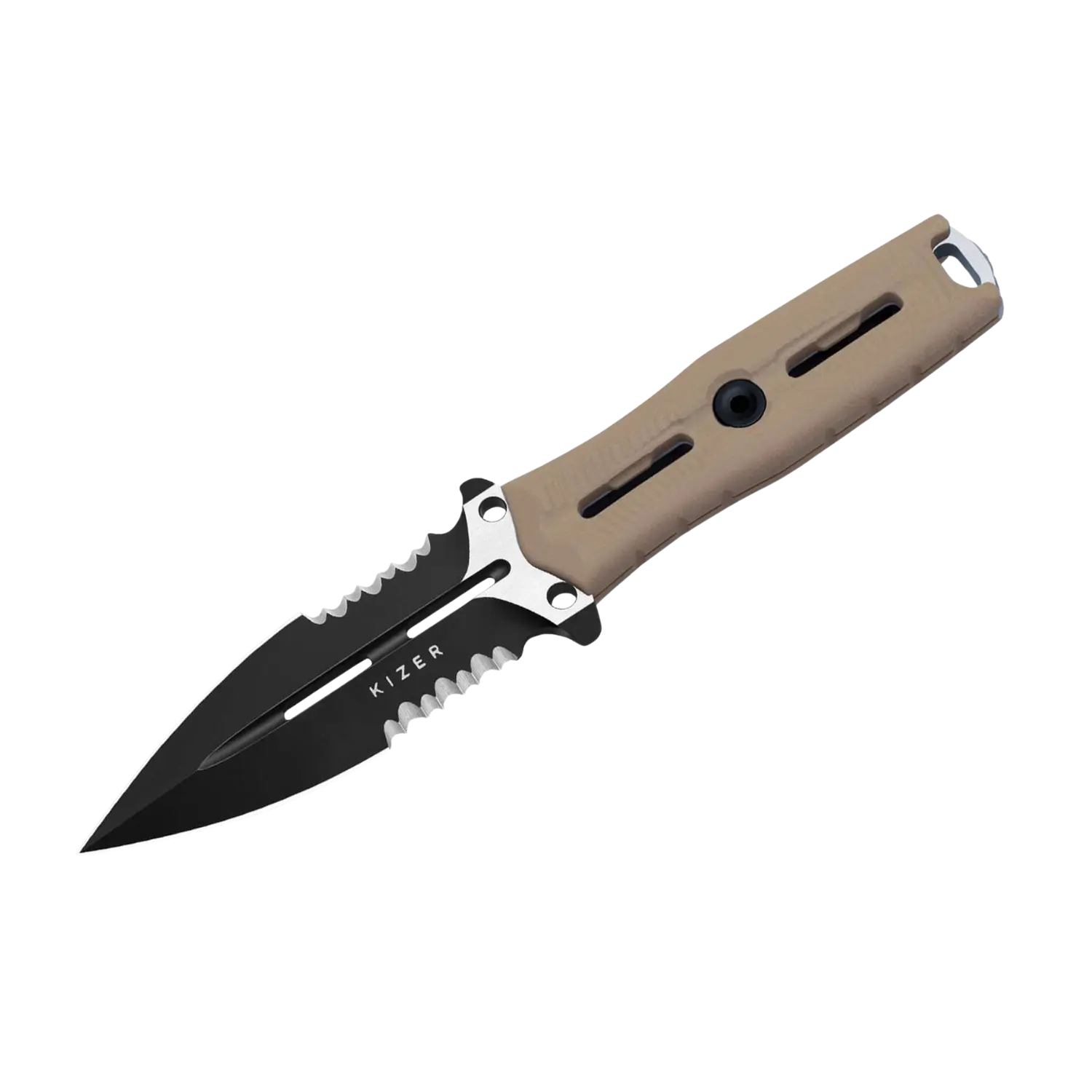 Kizer NORCROSS Nitro-V Tan G10 Double Combo Edge