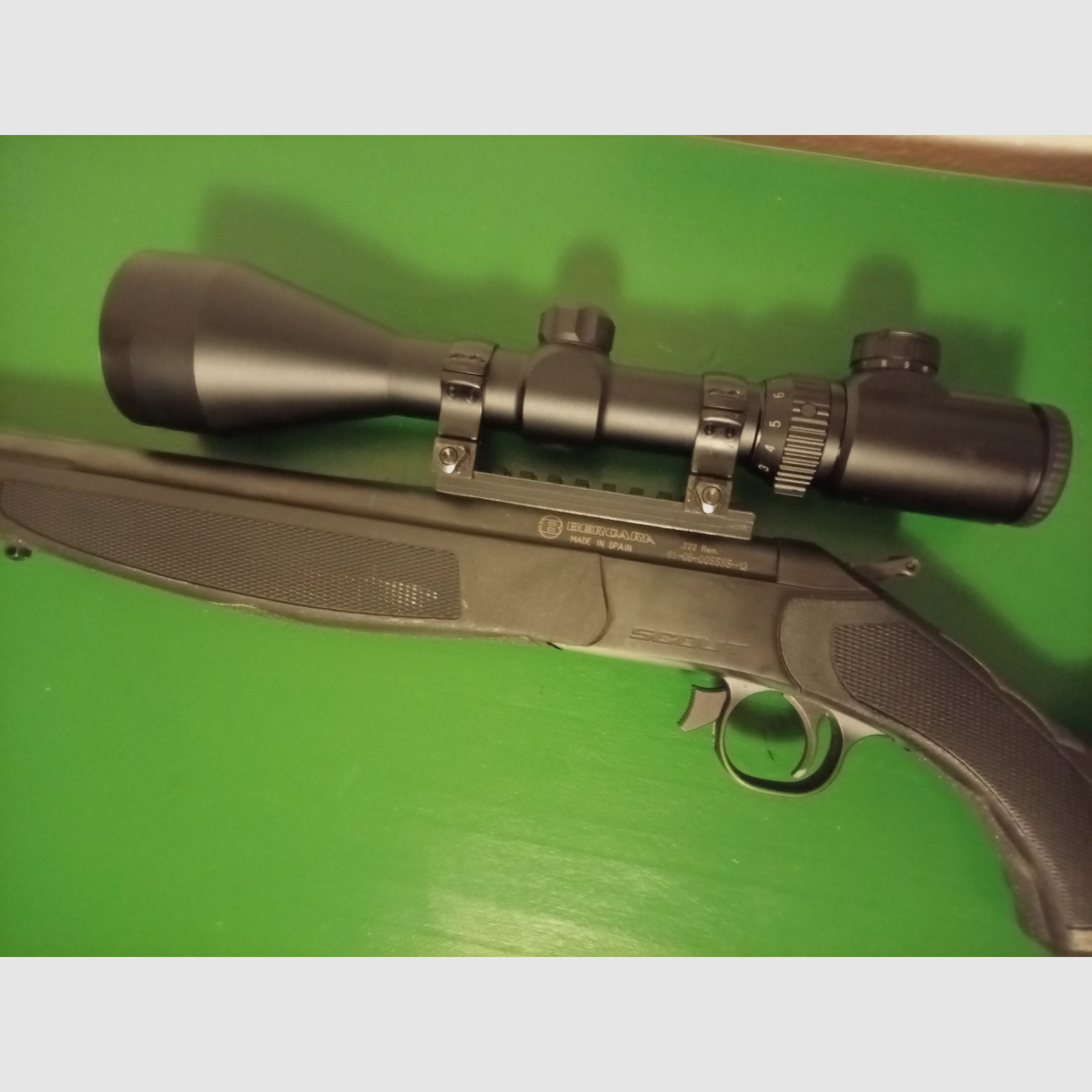 Compleet pakket: Bergara Scout (.222 Rem) + Bushnell 2-10x56 + Jaki demper – Direct inzetbaar