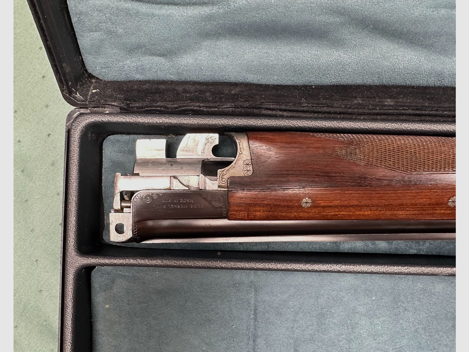Merkel double-barrel shotgun 201 E, caliber: 12/70 with case, image 3 sur 6