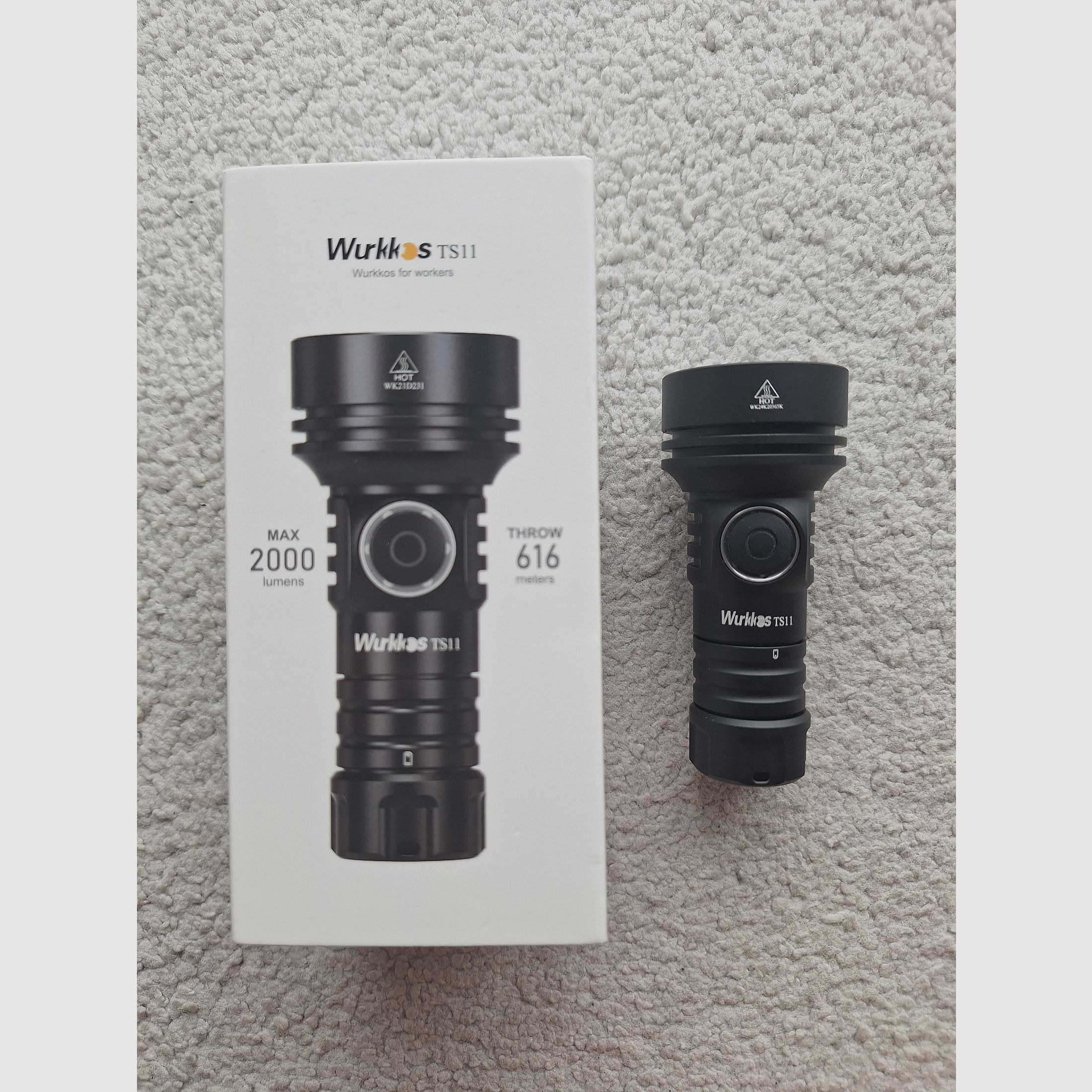 Wurkkos TS 11 Taschenlampe 2000 Lumen 616 m