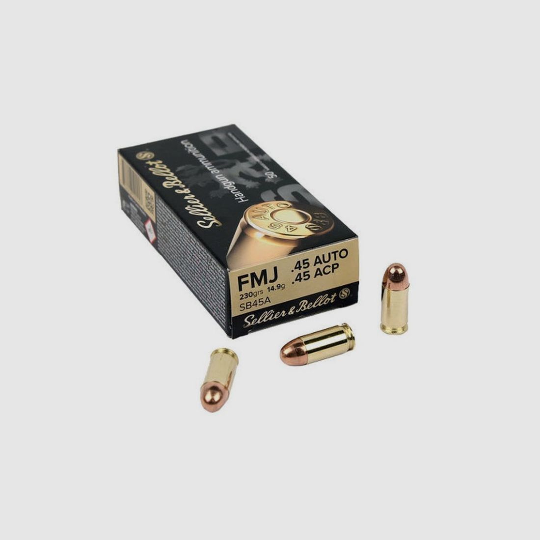 S&B CARICHE 45ACP 230 GR FMJRN, immagine 2 di 2