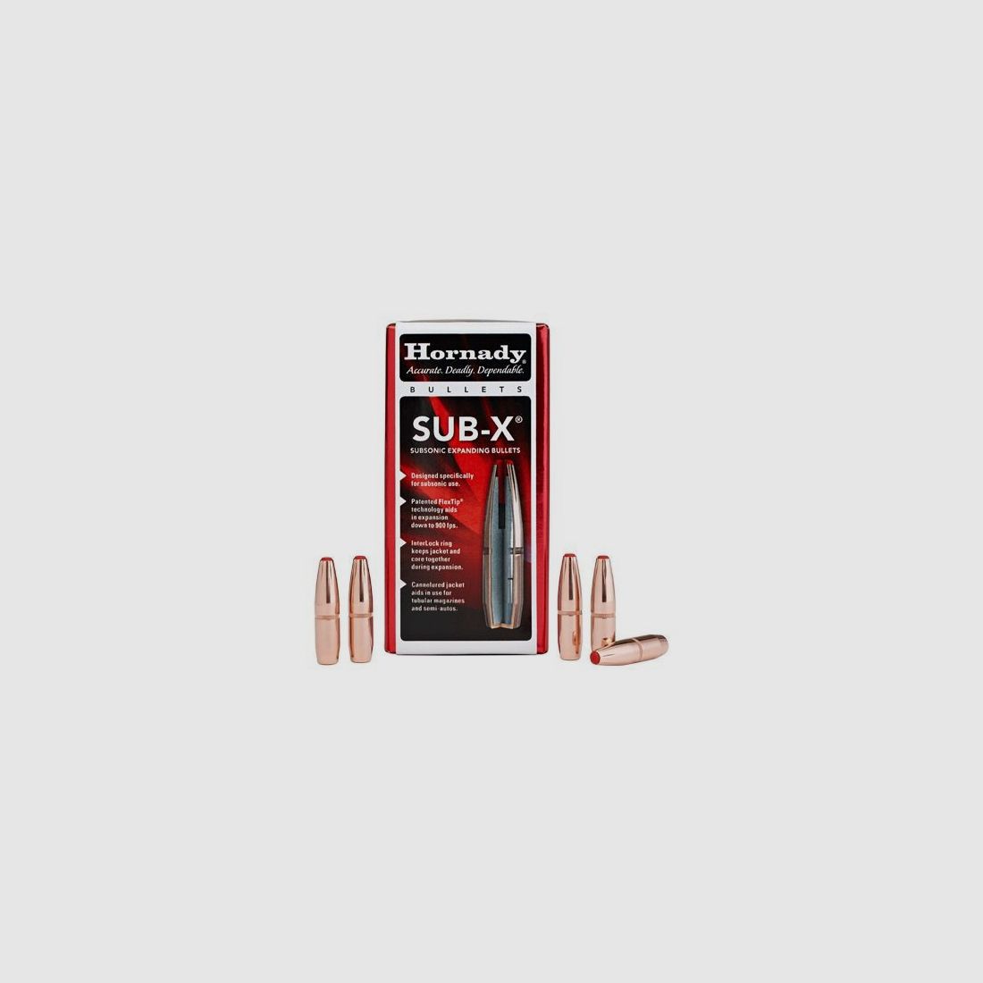 Hornady Bullet 30 .308 175 gr SUB-X, Bild 1 von 2