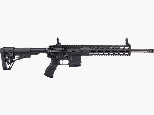 Haenel CR 223 M-LOK Parafango Lunghezza della Canna 368 mm | Grilletto Diretto | Parafango Lungo | Nero | Non Approvato per Sport, Cal. .223 Rem.