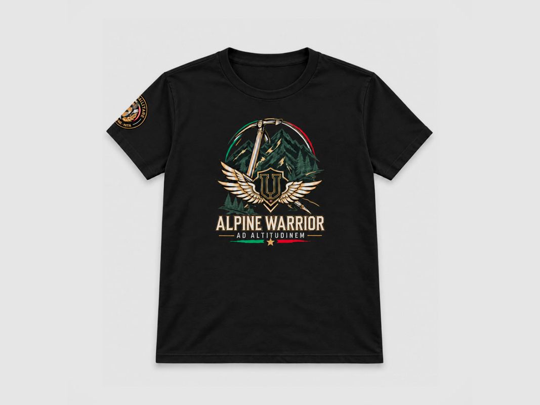UNIONE MILITARE – T-shirt – Premium “ALPINE WARRIOR” | 3 prints