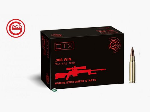 GECO Munizioni cal.308 win DTX fmj 150 gr
