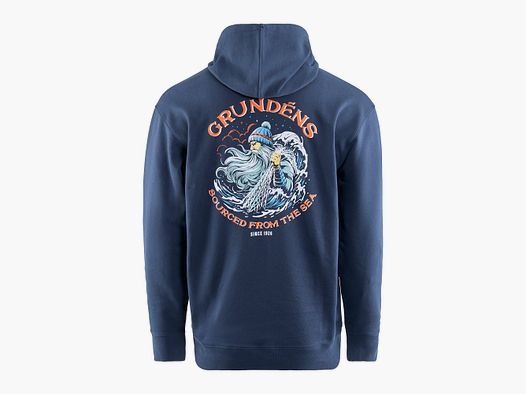 Grundéns Displacement DWR Hoodie Sea Sourced Dark Navy L