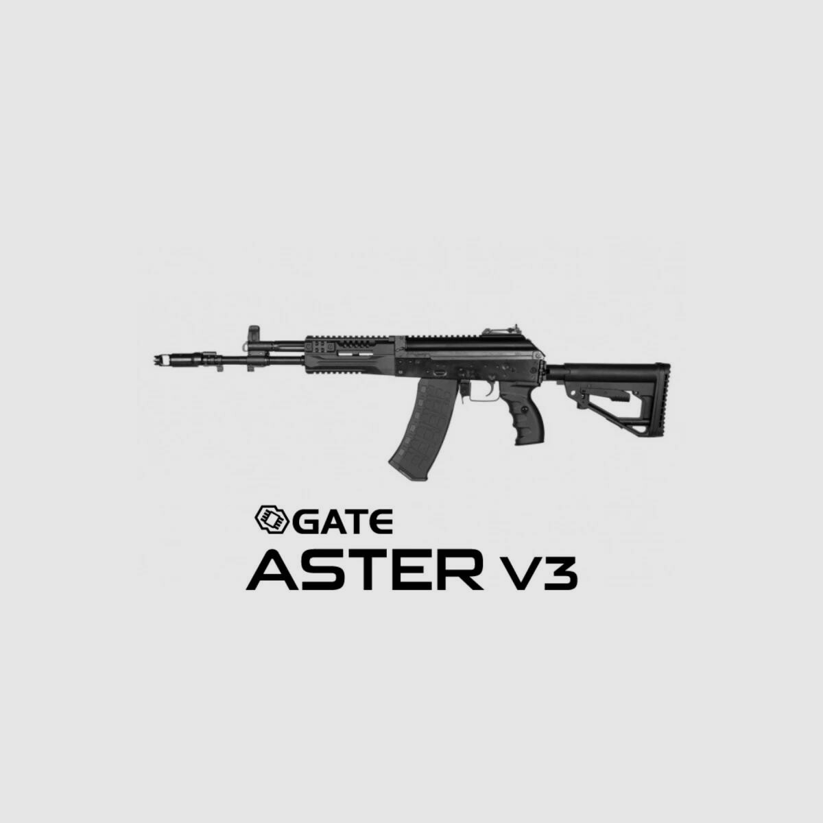 AK12 Essential Steel Version with Gate Aster V3 free from 18 Black | E&L