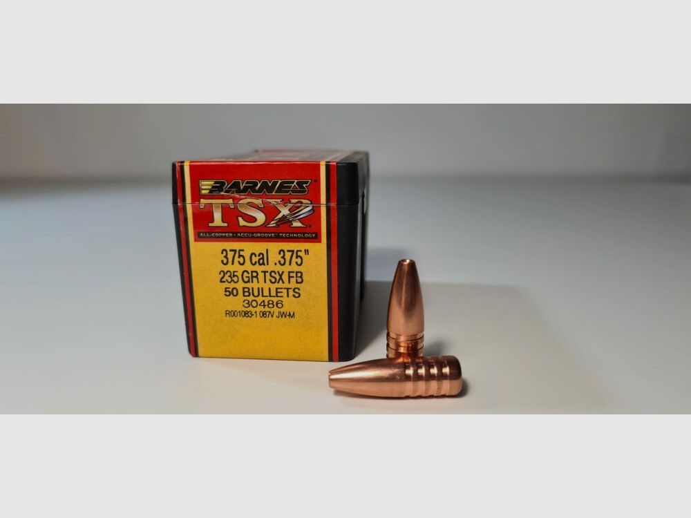 Barnes TSX FB Geschosse Cal .375 235 grain .