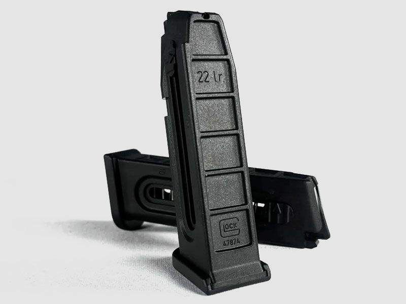 GLOCK 44 Kleinkaliber-Magazin .22 LR mit Zubringer schwarz .22 LR, Standard - 10rd