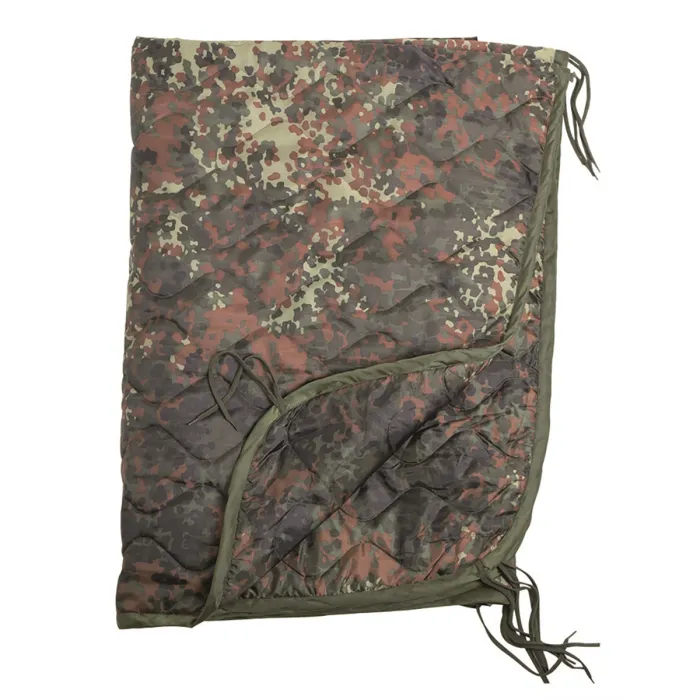 Coperta Poncho (coperta trapuntata) - BW Flecktarn - 210x150cm + sacco di imballaggio