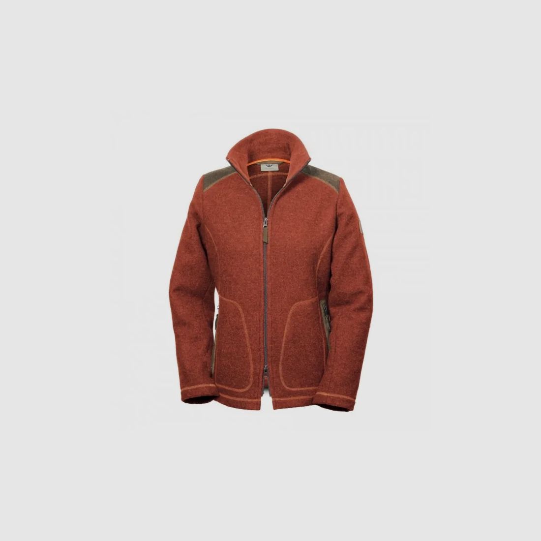 Loden-Fleecejacke "Adele" - Jaspisrot