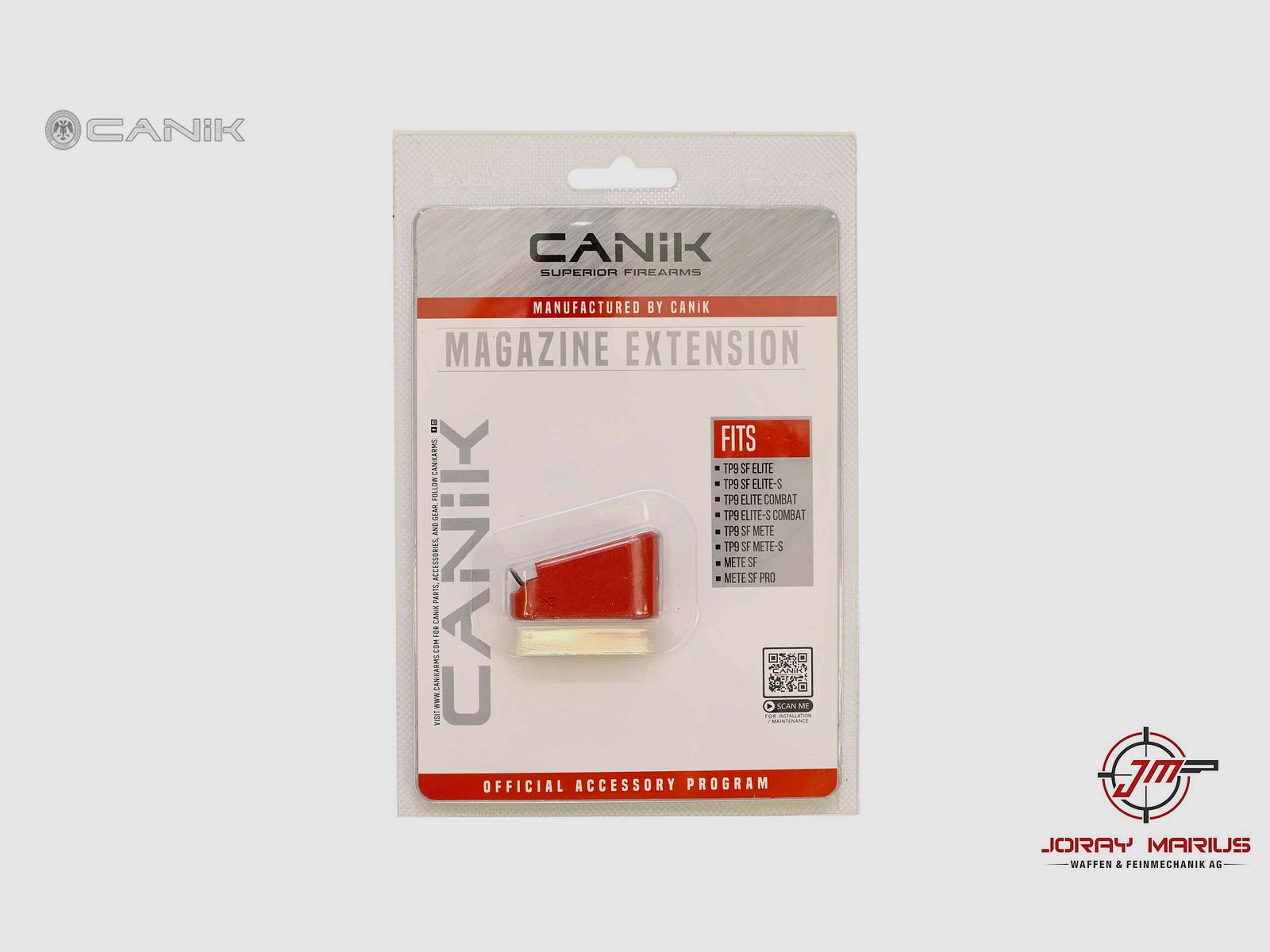 Canik Standard Aluminium +3 Magazinverlängerung Rot