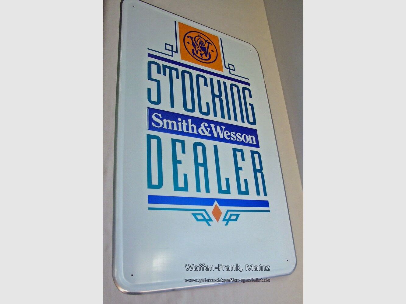 Smith u. Wesson - USA S&W Werbeschild für