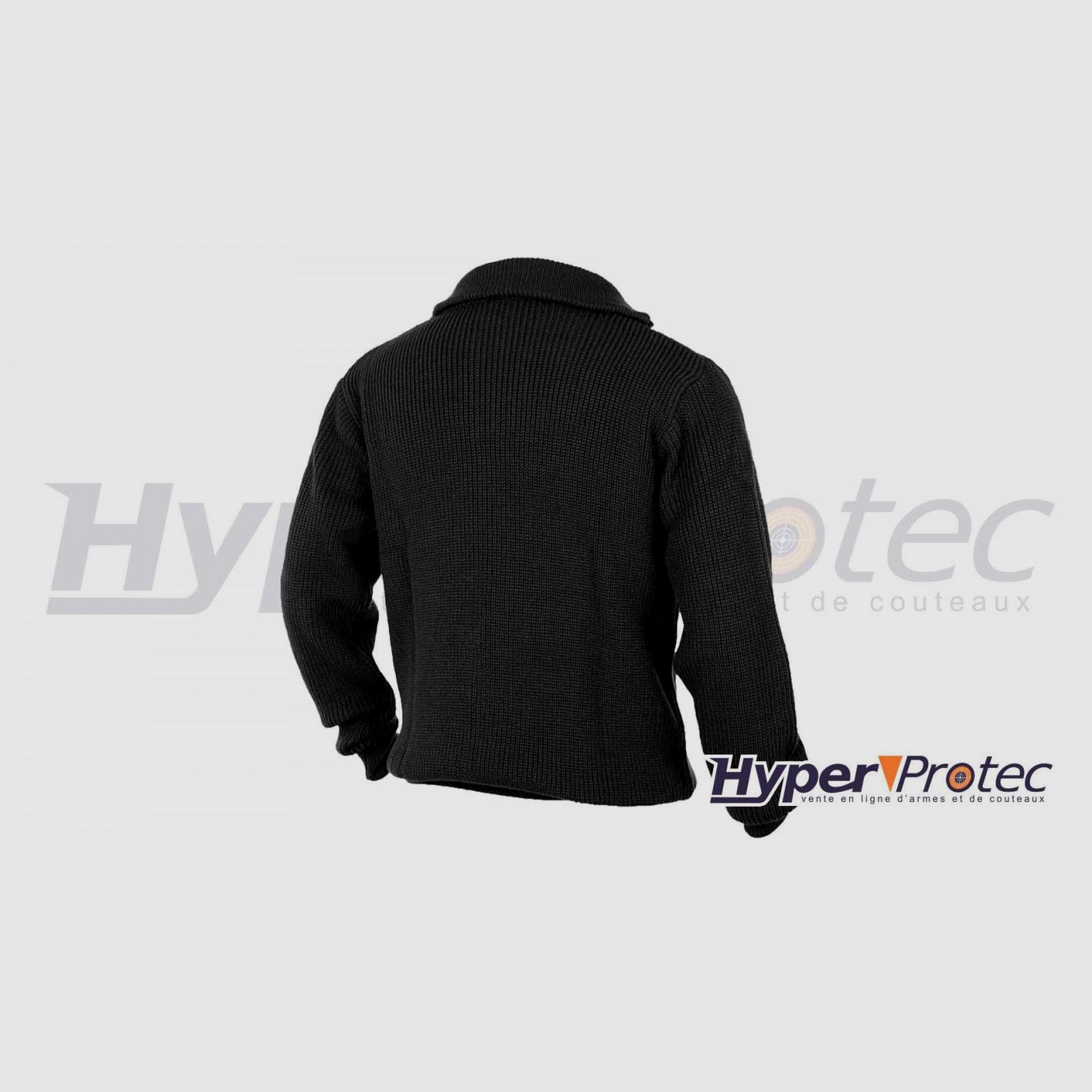 Jersey Troyer con Cuello Alto Negro, imagen 3 de 3