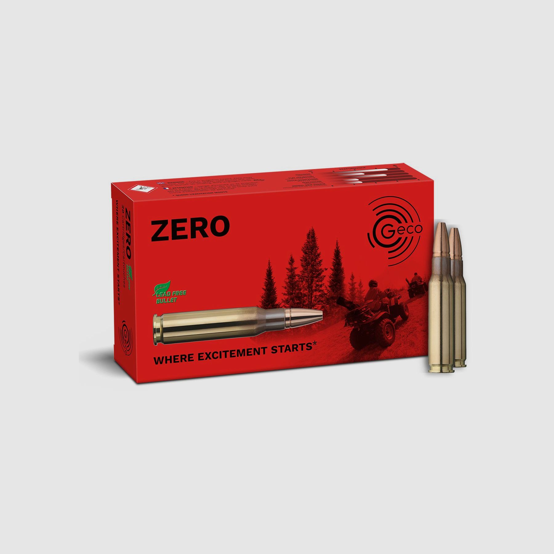 GECO .308 Win. ZERO 8,8g Bleifreie Büchsenpatronen