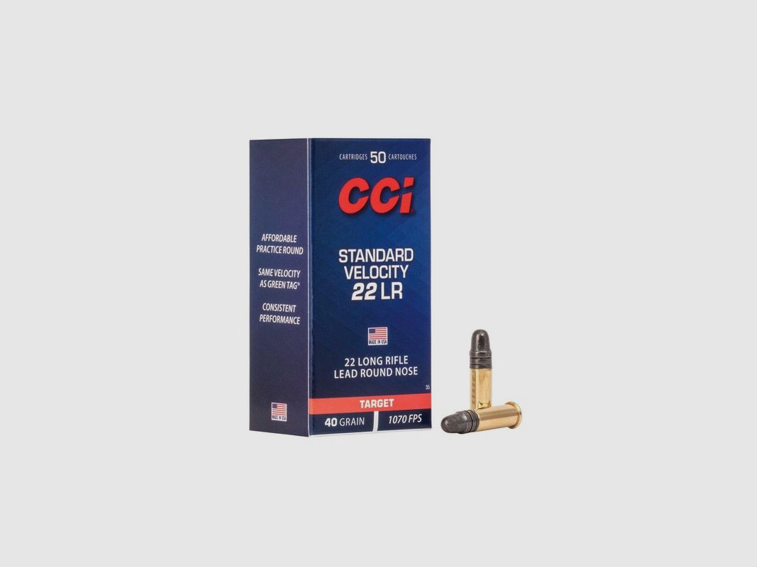 CCI .22 lr Standard Velocity 40 grs Target boite de 50 cartouches, Bild 2 von 2