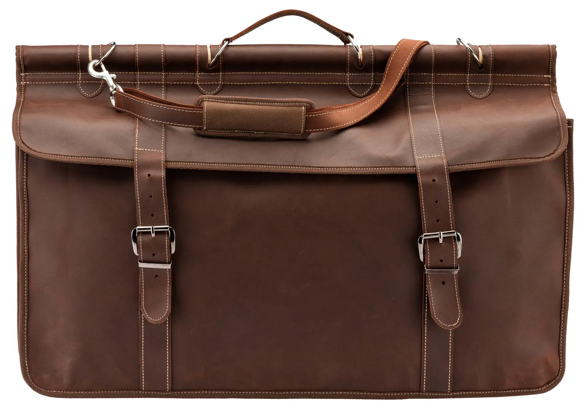 Borsa da Caccia Country in Pelle Marrone, immagine 4 di 12