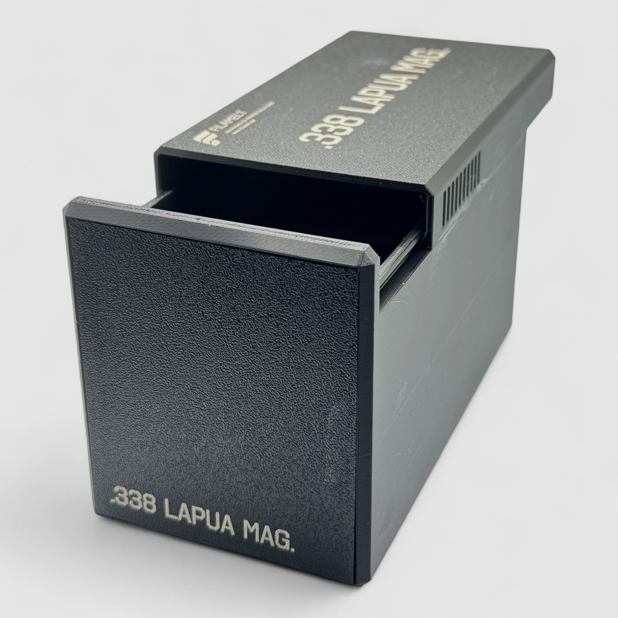 Filamelt Munitionsbox / Ammo Box .338 Lapua Magnum – Patronenbox für 50 Schuss, Made in Germany