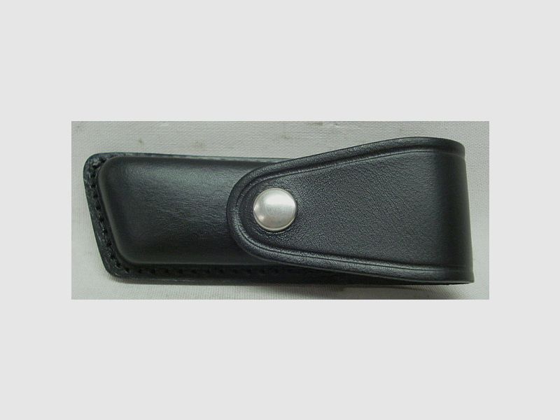 Lederetui schwarz Klein - Grifflänge: 10 cm,Rindleder