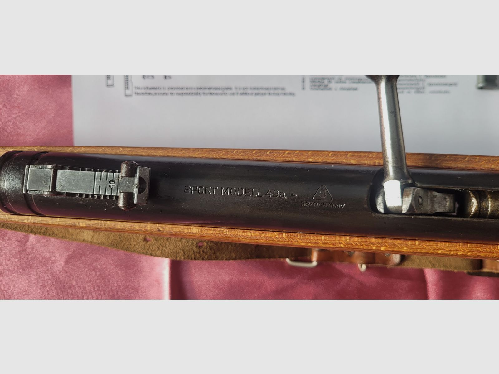 Je vends carabine à air comprimé avec magasin, modèle Haenel 49a