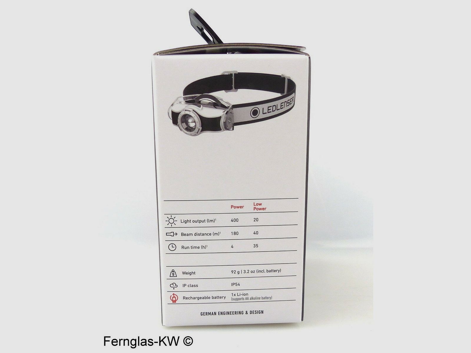 Ledlenser 500950 LED lampada frontale MH5 Nero Bianco 400 Lumen con batteria