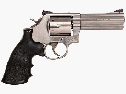 Smith & Wesson 686 , Gummi-Griffschalen, verstellbare Visierung, .357Mag