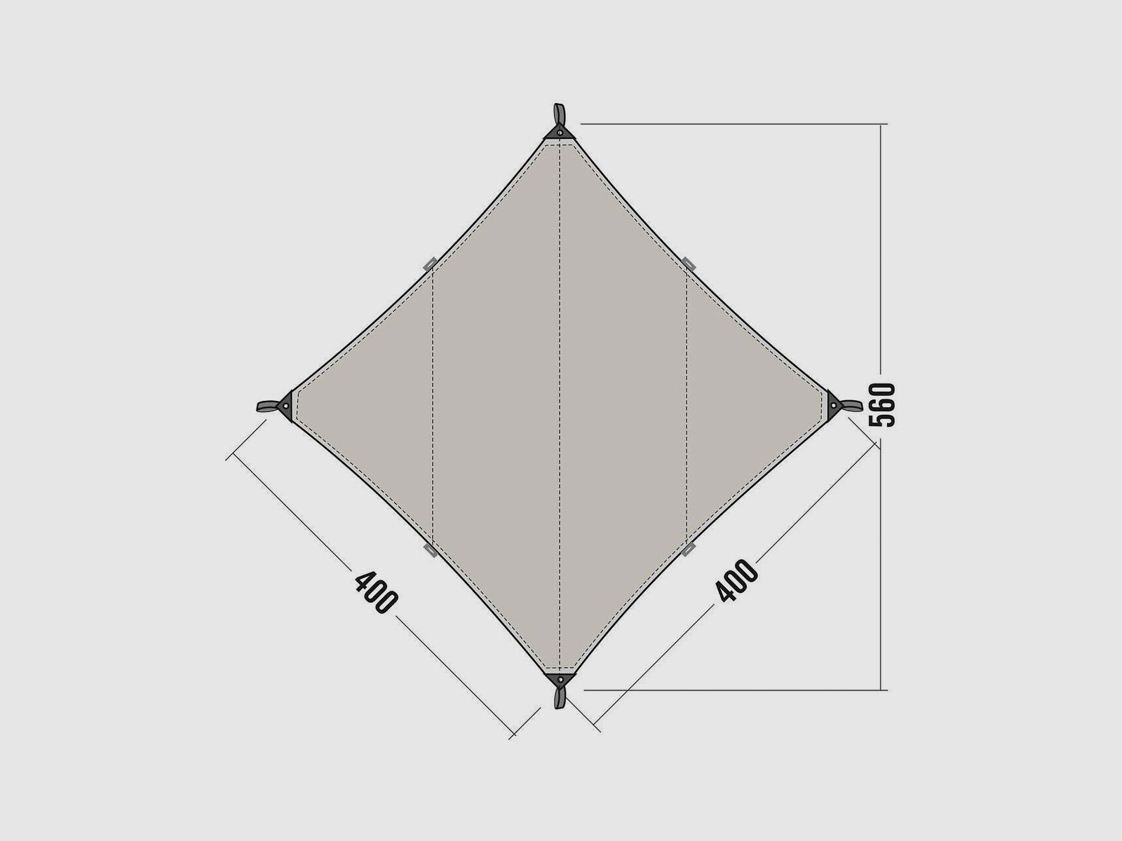 Tatonka Tarp TC – Bushcraft Tarp aus Technical Cotton, Bild 5 von 6