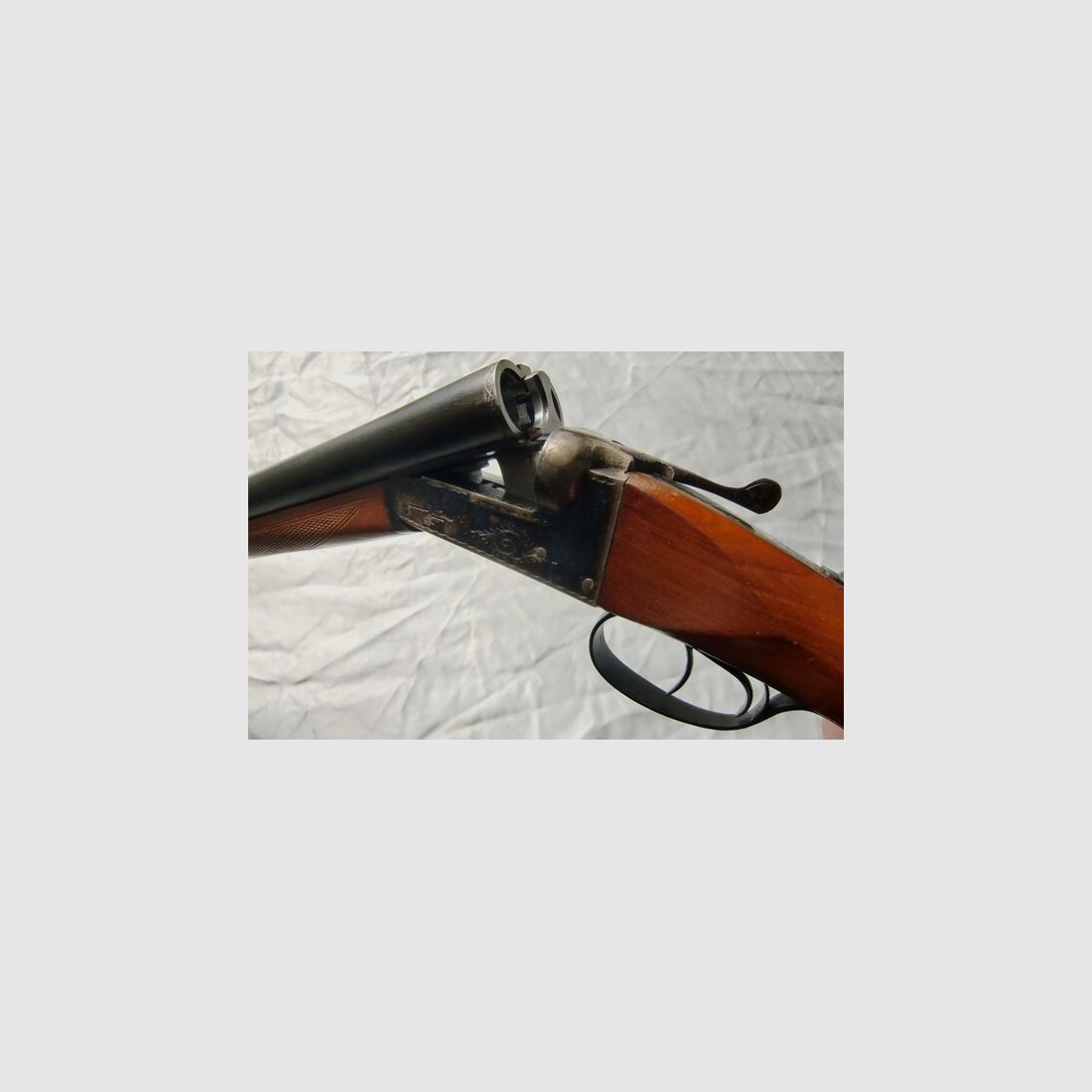 KLASSISCHE DOPPELFLINTE IM ENGL. STIL, HERST.: FIRE ARMS URBIOLA, OHNE MODELLANGABE, KAL. 12/70