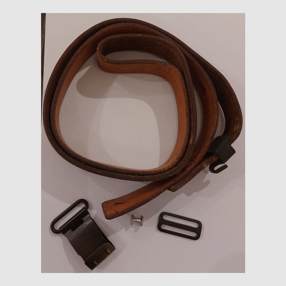 SIG Lederriemen/Trageriemen komplett für Schweizer Ordonnanzgewehr Stgw.57,SIG PE57,SAR M57 SWISS MATCH