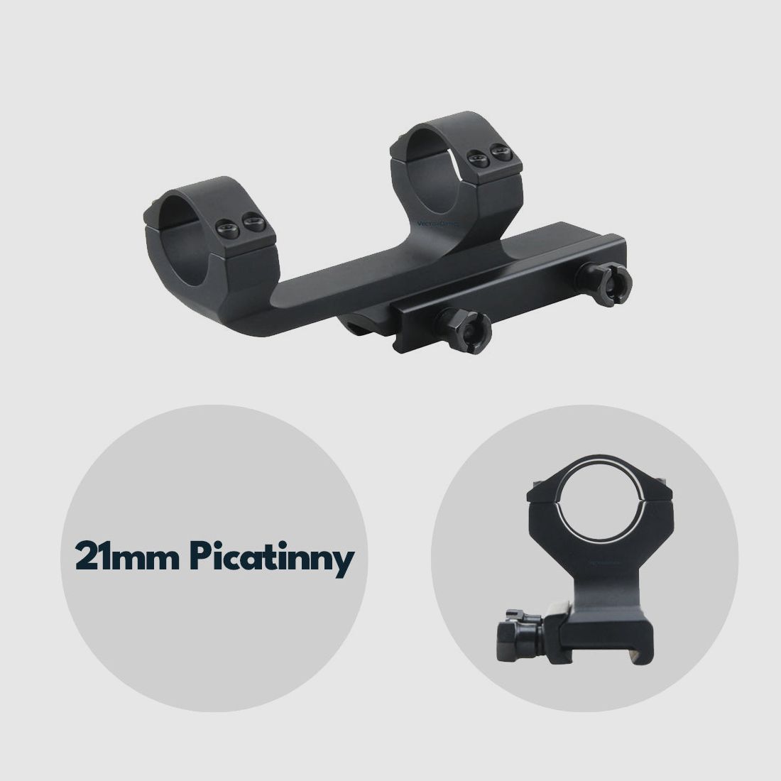 Vector Optics SCTM-63 Montaggio per tubo da 25,4mm, 21mm Picatinny/Weaver, h=38mm