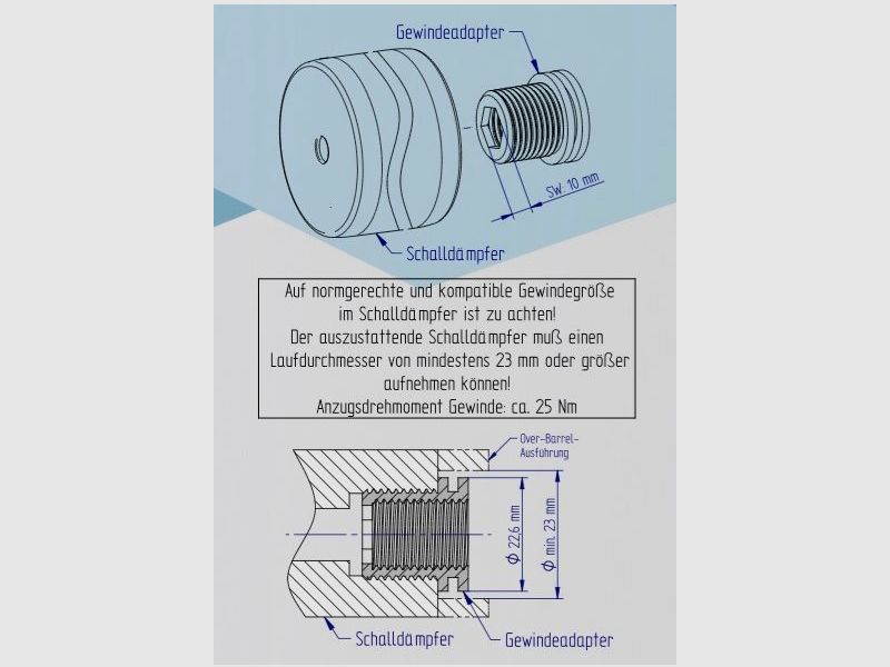 Adaptateur fileté WHED, image 4 sur 4