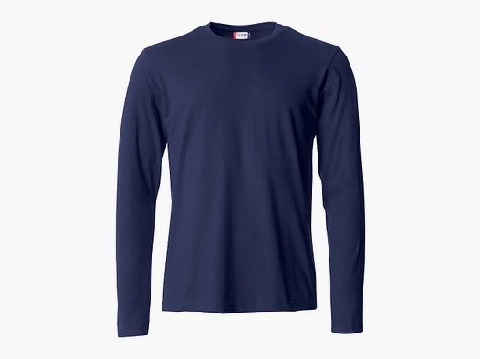 Clique Langarmshirt Herren Marineblau - M