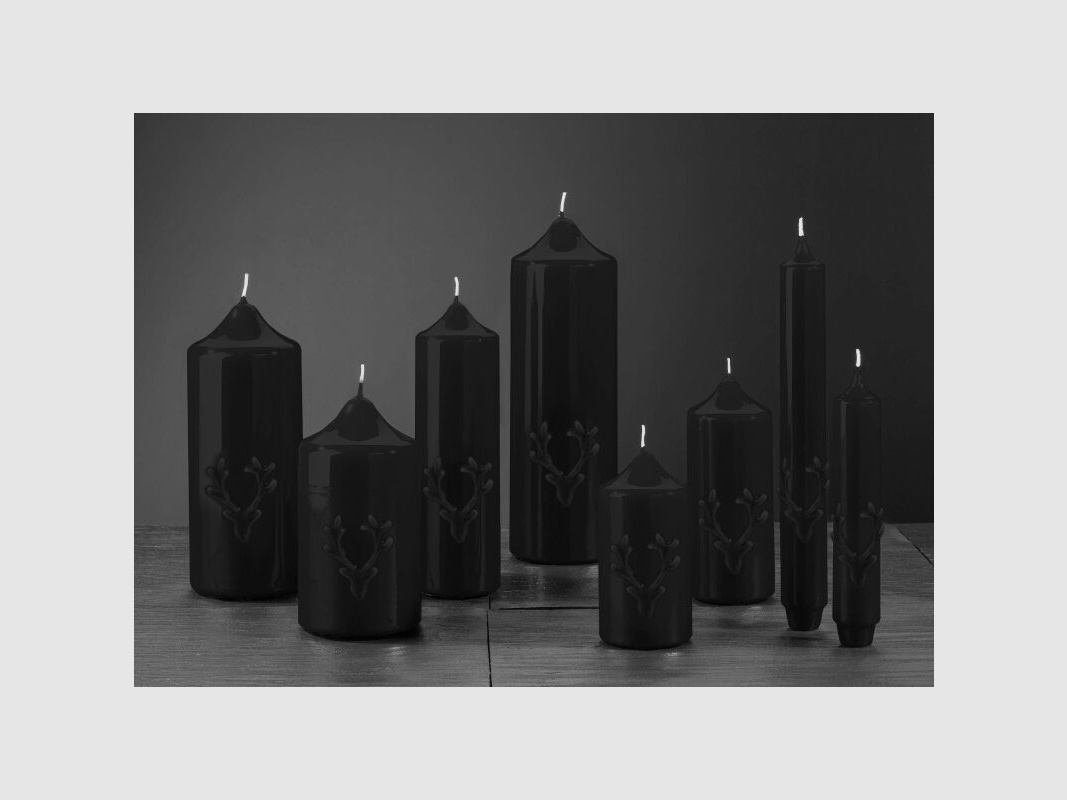 Engels Kerzen Gelackte Stab- oder Stumpkerze mit Geweih