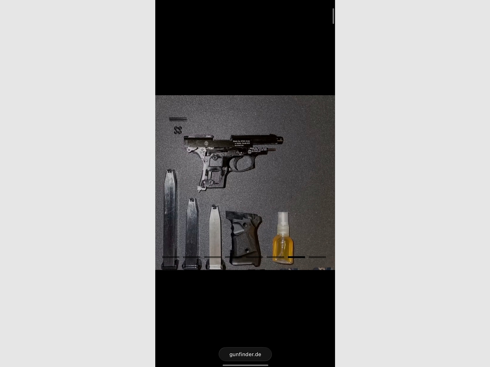 VK Zoraki 925 + Zoraki 914 Umrüst Kit Schwarz PTB 1005