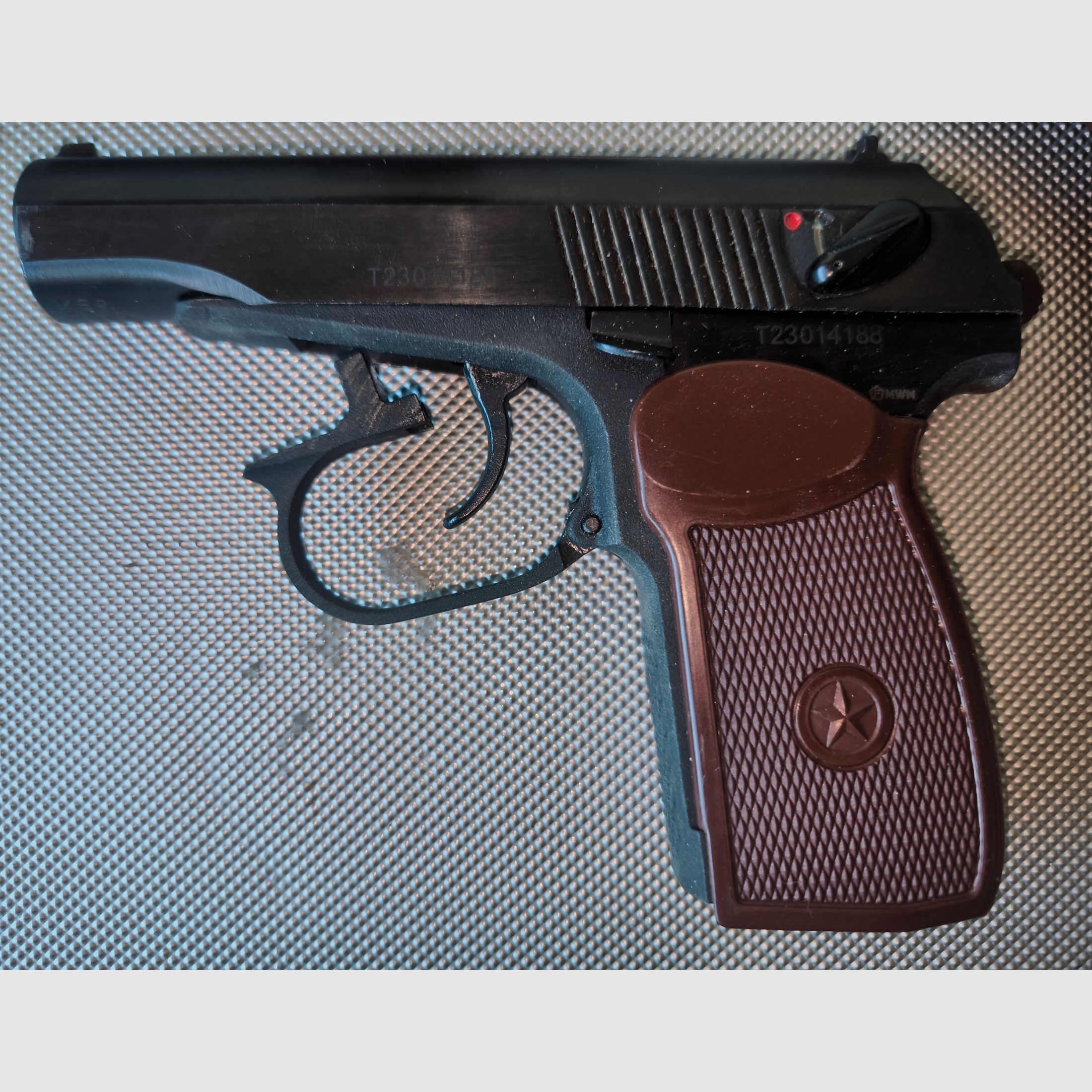⚠️ Achtung Plinker & Makarov Fans / Echte Rarität!! Baikal-Makarov MP- 654K Made in Russia & MDI-Braunes Leder Holster!! +1Dose 4,5mmStahlk. 